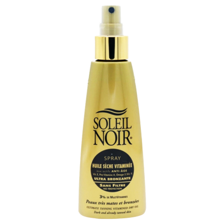 Soleil Noir N°43 Huile Vitaminée aux Acitfs Anti-Âge Ultra Bronzante, 150 ml