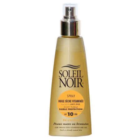 Soleil Noir N°60 Huile Vitaminée aux Acitfs Anti-Âge Faible Protection, 150 ml