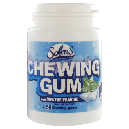 Solens chewing gum ss sucre menthe x50