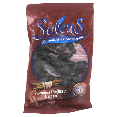 Solens tradition gommes reglisse bateau x20, 100 g