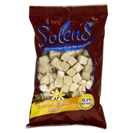 Solens tradition gommes reglisse vanillee x20, 100 g