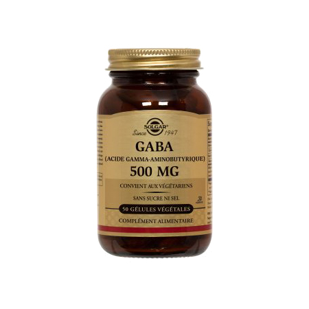 Solgar Gaba 500 mg, 50 Gélules