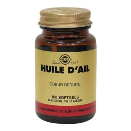 Solgar huile ail, 100 capsules
