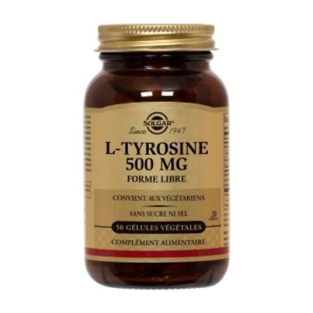 Solgar l tyrosine 500 mg, 50 gélules