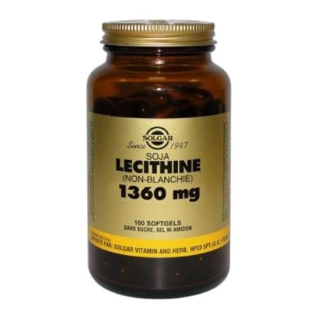 Solgar lecithine 1360 mg, 100 capsules