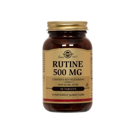 Solgar Rutine 500 mg, 50 Comprimés