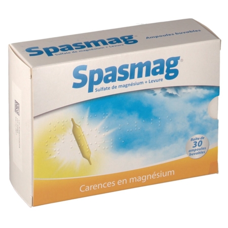 Spasmag solution buvable, 30 ampoules