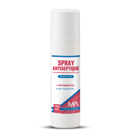 SPRAY ANTISEPTIQUE À LA CHLORHEXIDINE MA, SPRAY 100ML