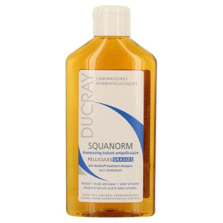Ducray etats pelliculaires squanorm shampooing traitant antipelliculaire - pellicules grasses 200 ml