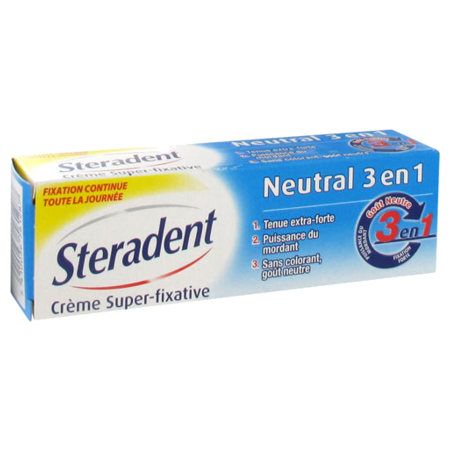 Steradent neutral fixative creme app dentaire, 40 ml