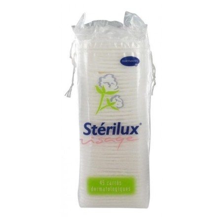 Sterilux carre a demaquiller sachet, x 45