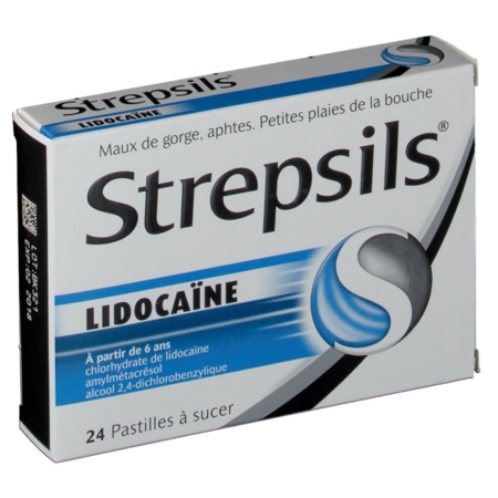 Strepsils Lidocaïne 24 Pastilles à sucer