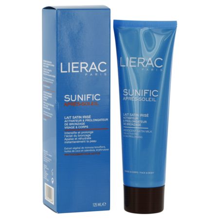 Lierac sunific après-soleillait satin irisé 125ml