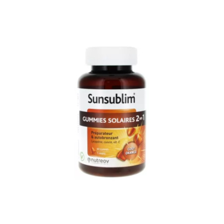 Nutreov Sunsublim Gummies Solaires 2 en 1, 60 gummies