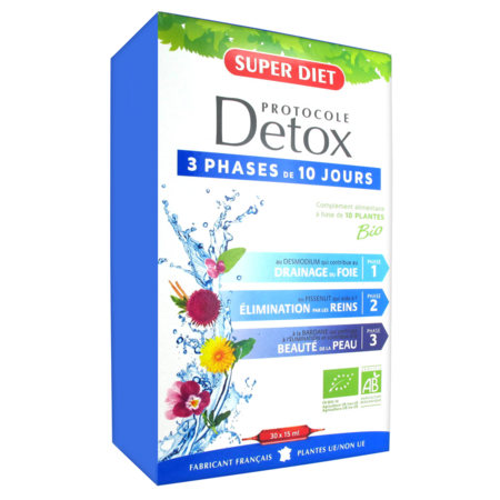 Super diet detox 3phases x30ampoules