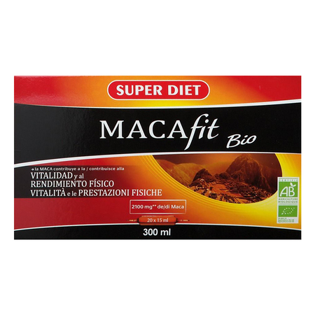 Super Diet Macafit Bio, 20 Ampoules de 15 ml
