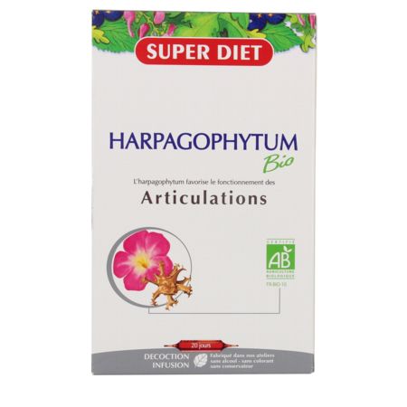 Superdiet harpagophytum bio, 20 ampoules buvables