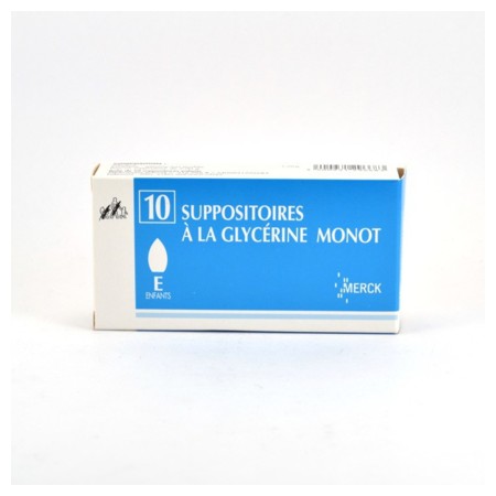 Suppositoires a la glycerine monot enfants, 10 suppositoires