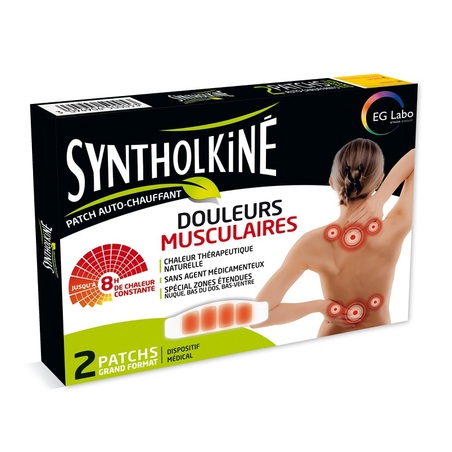 Syntholkine patch chauffant auto-adhésif 8heures gm, x 2