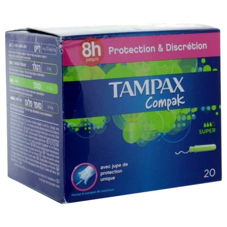 Tampax tamp p├ër compak super b/20