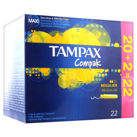 Tampon tampax compak regul 22 