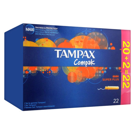 Tampon tampax compak super+ 22