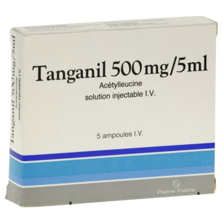 Tanganil 500 mg/5 ml, 5 ampoules de solution injectable iv