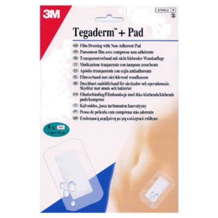 Tegaderm+ pad pansement 9 cm x 10 cm, x 5