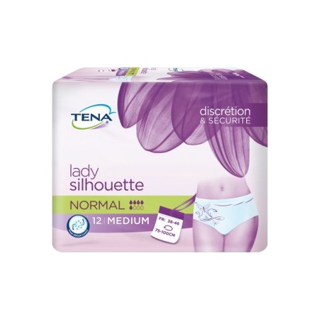 Tena lady silhouette protection normal medium, x 12