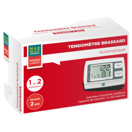 Tensiomètre Brassard Auto Boîte Marque conseil