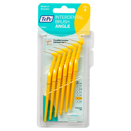 TePe Brossettes Interdentaires Angle jaune 0.7mm