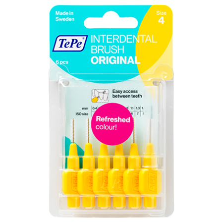 TePe Brossettes Interdentaires Originales jaune 0.7mm