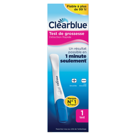 Test de grossesse Clearblue Détection Rapide, Kit avec 1 test