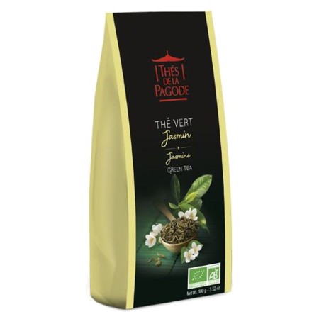 Thés de la Pagode Thé Vert Jasmin Bio, 100 g
