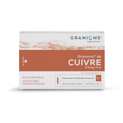 Granions cuivre 0 mg3/2ml solution buvable, 30 ampoules