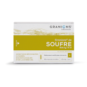 Granions soufre 19 mg5/2ml solution buvable, 30 ampoules