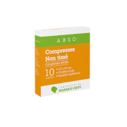 ABSO Compresses non-tissé 10x10, boîte de 10 sachets de 2