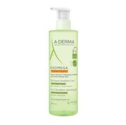 Aderma Exoméga Gel Lavant Émollient 2 en 1 Anti-grattage, 500ml