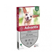 Advantix Très Petit Chien 1.5 à 4kg, 4 Pipettes de 0.4ml