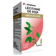 Arkopharma arkogélules lecithine de soja 45 gélules 