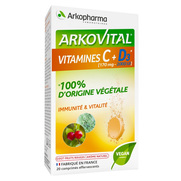 Arkopharma Arkovital Vitamine C & Vitmaine D3, 20 Comprimés Effervescents