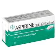 Aspirine du rhône 500 mg, 20 comprimés
