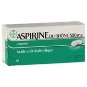 Aspirine du rhône 500 mg, 50 comprimés