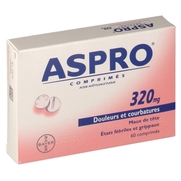 Aspro 320 mg, 60 comprimés