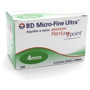 Bd Aiguille Microfine ultra 4 mm x 0,23 mm, x 100