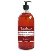 Beauterra gel douche 3 en 1 ambre, flacon pompe 1 L