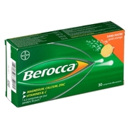 Berocca sans sucre, 30 comprimés effervescents