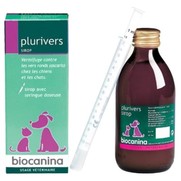 Biocanina plurivers sirop vermifuge chat et chiens  - 250ml