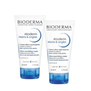 Bioderma Atoderm Crème Ultra-Nourrissante Mains & Ongles, 2 x 50 ml