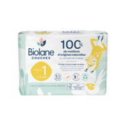Biolane Couches Éco-Responsable Single Taille 1 2-5 kg, 28 Couches